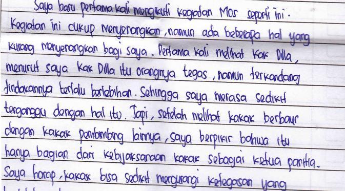 2. Contoh Surat Cinta Buat Kakak Kelas