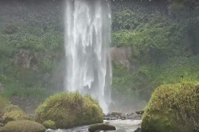 wisata liburan lampung utara air terjun sukaemi