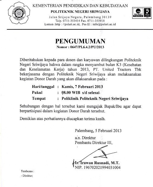 3. Contoh Surat Pemberitahuan Kegiatan Halal Bihalal