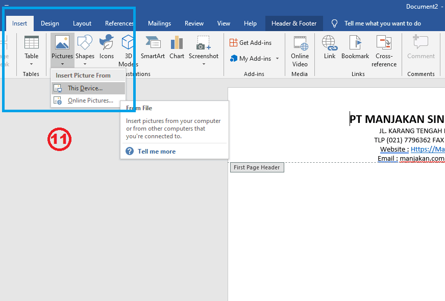 Tutorial Cara Membuat KOP Surat di Microsoft Word terbaru