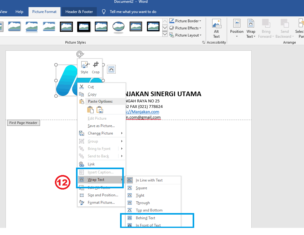 Tutorial Cara Membuat KOP Surat di Microsoft Word terbaru