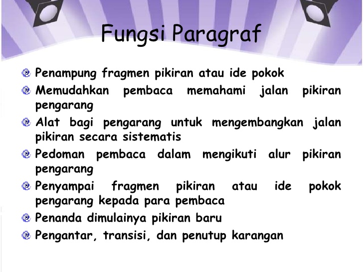 Fungsi Paragraf