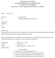 2. Surat Pengumuman Dari RT RW