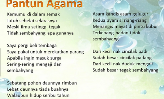 Contoh Pantun Agama