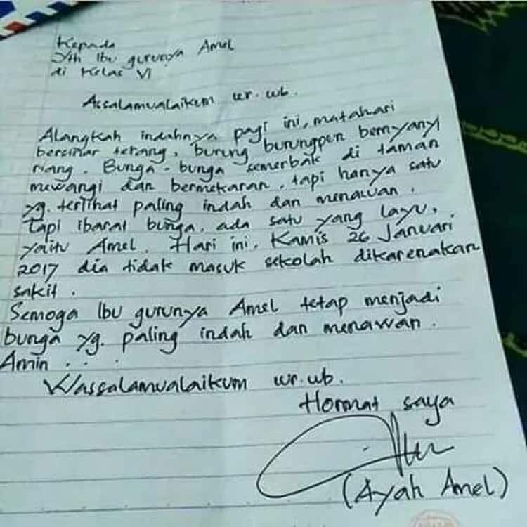 Surat Izin Tidak Masuk Kuliah Tulis Tangan