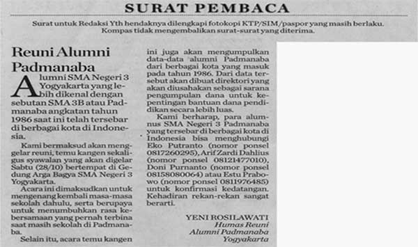 1. Contoh Surat Pembaca Tentang Sekolah