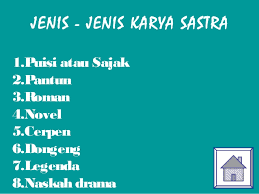 8. Jenis Dari Karya Sastra