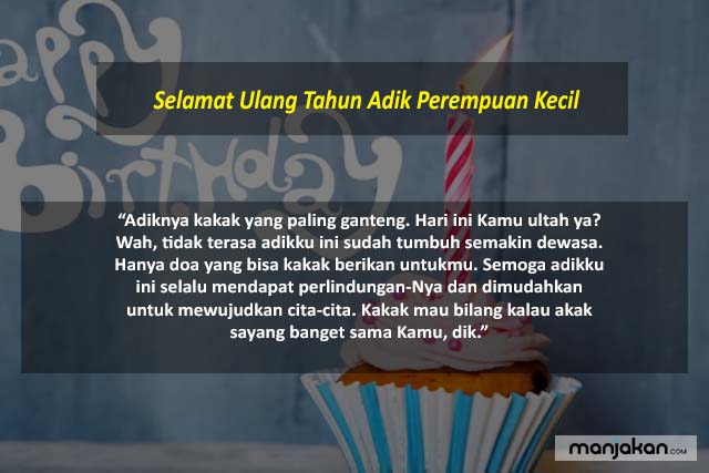 Selamat Ulang Tahun Adik Perempuan Kecil