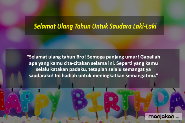 Selamat Ulang Tahun Untuk Saudara Laki Laki