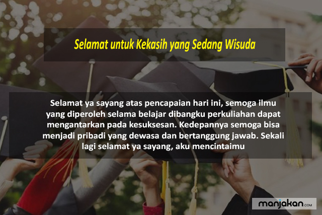 Selamat Untuk Kekasih Yang Sedang Wisuda