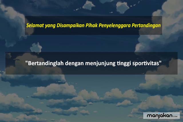 Selamat Yang Disampaikan Pihak Penyelenggara Pertandingan