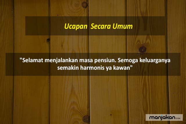 Ucapan  Secara Umum