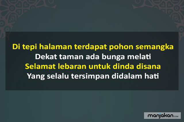 Pantun Idul Fitri Untuk Pacar