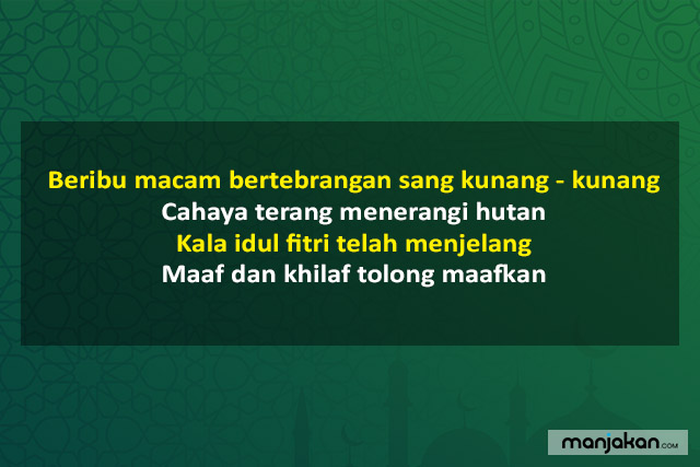 Pantun Lebaran Idul Fitri Untuk Rekan Kerja