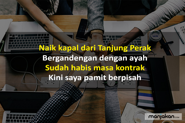 Pantun Perpisahan Untuk Pimpinan Kerja