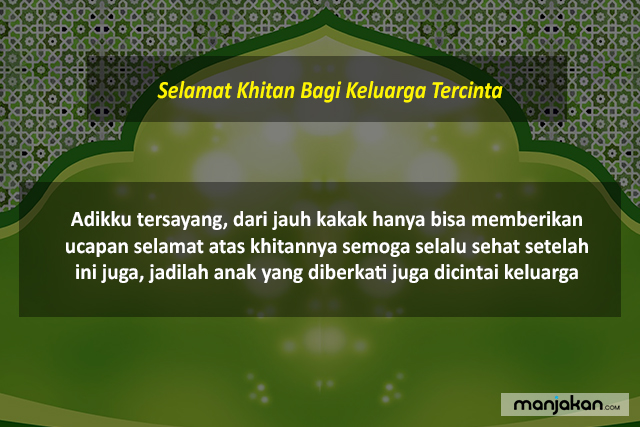 Selamat Khitan Bagi Keluarga Tercinta