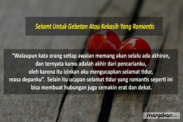 Untuk Gebetan Atau Kekasih Yang Romantis