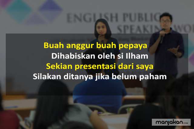 Contoh Pantun Untuk Penutup Presentasi