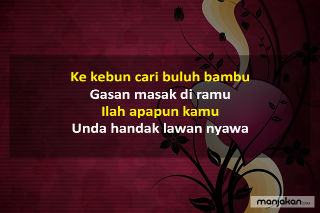 Pantun Bahasa Banjar Cinta