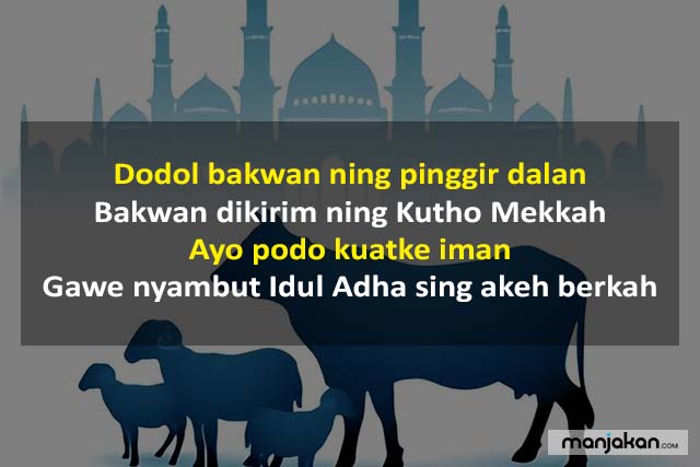 Pantun Idul Adha Bahasa Jawa