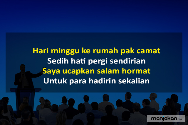 Pantun Pembuka Acara Pidato