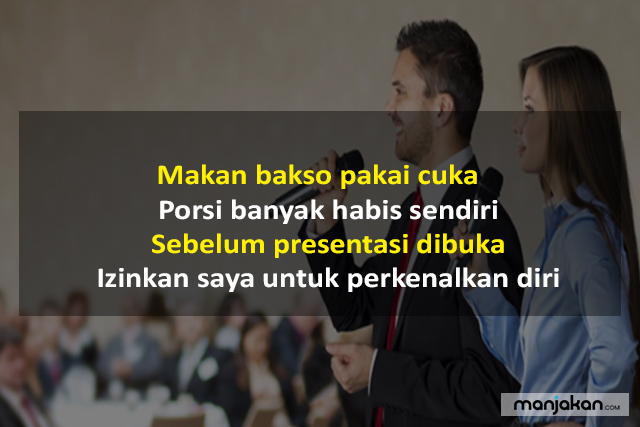 Pantun Pembuka Presentasi