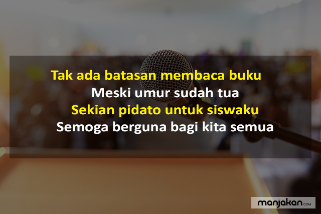 Pantun Penutup Pidato Di Sekolah