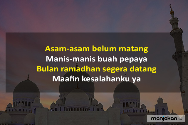 Pantun Ramadhan Memohon Maaf