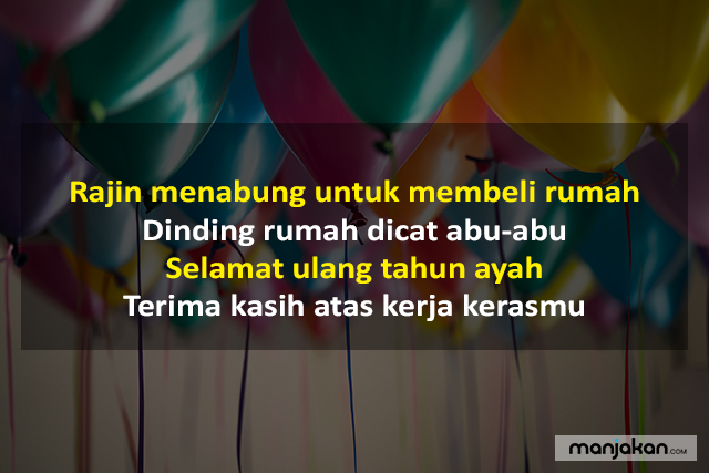 Pantun Ulang Tahun Untuk Ayah