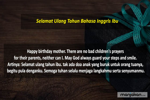 Selamat Ulang Tahun Bahasa Inggris Ibu