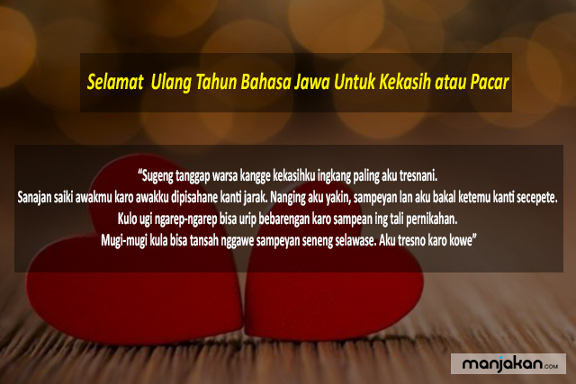 Ucapan Ulang Tahun Bahasa Jawa Untuk Kekasih Atau Pacar