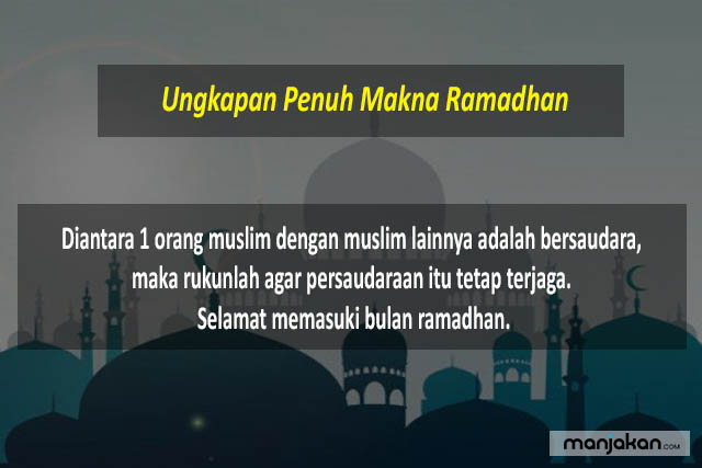 Ungkapan Penuh Makna Ramadhan