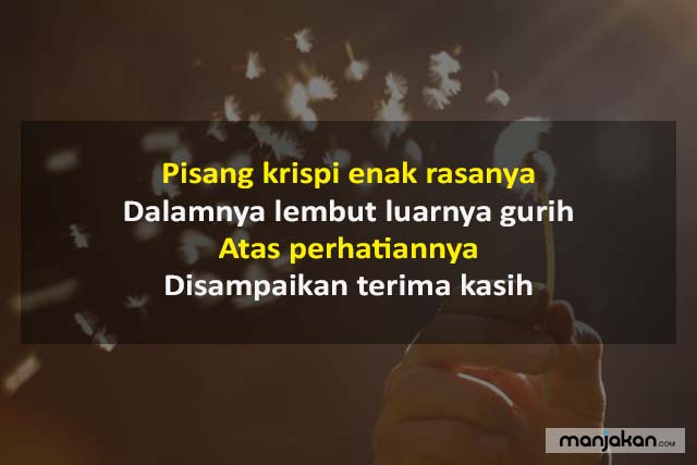 Pantun Terima Kasih Umum