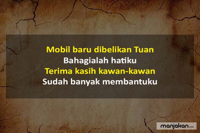 Pantun Terima Kasih Untuk Teman Atau Sahabat