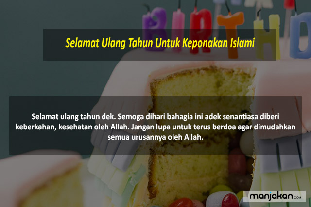 Selamat Ulang Tahun Untuk Keponakan Islami