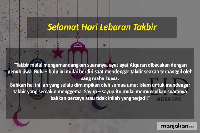 Selamat Hari Lebaran Takbir