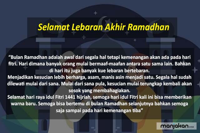 Selamat Lebaran Akhir Ramadhan