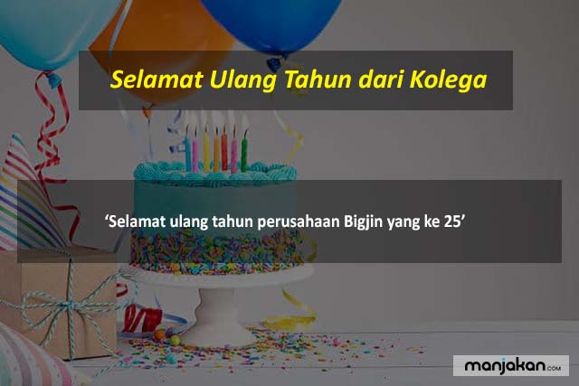 Selamat Ulang Tahun Dari Kolega