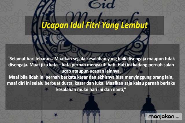 Ucapan Idul Fitri Yang Lembut