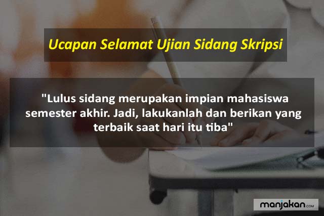 Ucapan Selamat Ujian Sidang Skripsi        