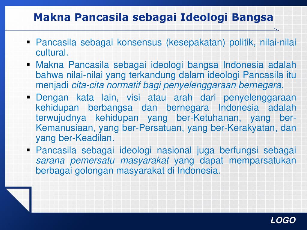 Makna Pancasila Sebagai Ideologi Negara