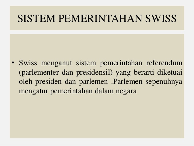 Sistem Pemerintahan