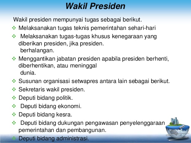 Tugas Wakil Presiden